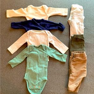 Gender neutral 0-3 month bundle mix and match earth tones 🌏